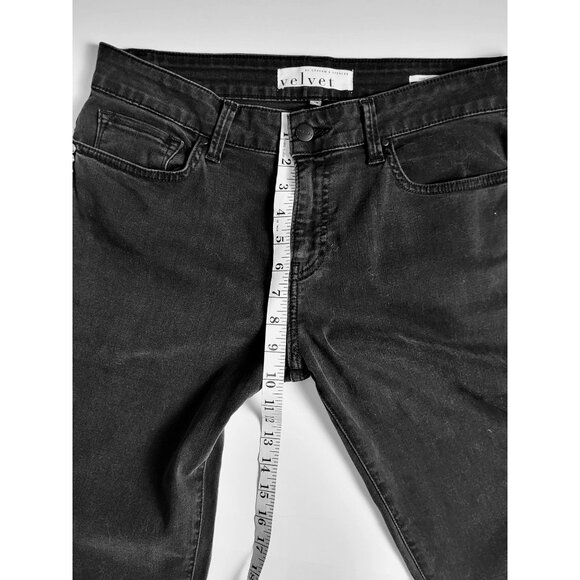 Velvet by Graham & Spencer Coal Black Studded Milla Jeans Size 28 - Picture 8 of 12